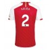 Arsenal William Saliba #2 Hjemmedrakt 2023-24 Kortermet